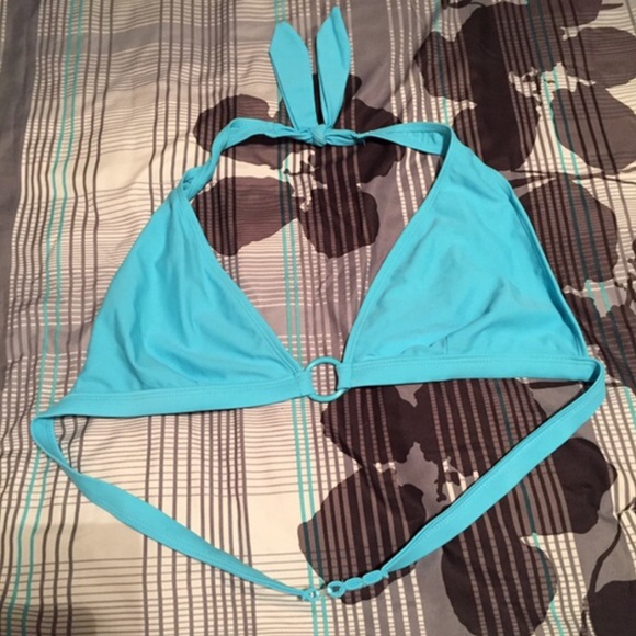 Femaleblue boy shorts swim bottom &blue bikini top - Picture 1 of 2